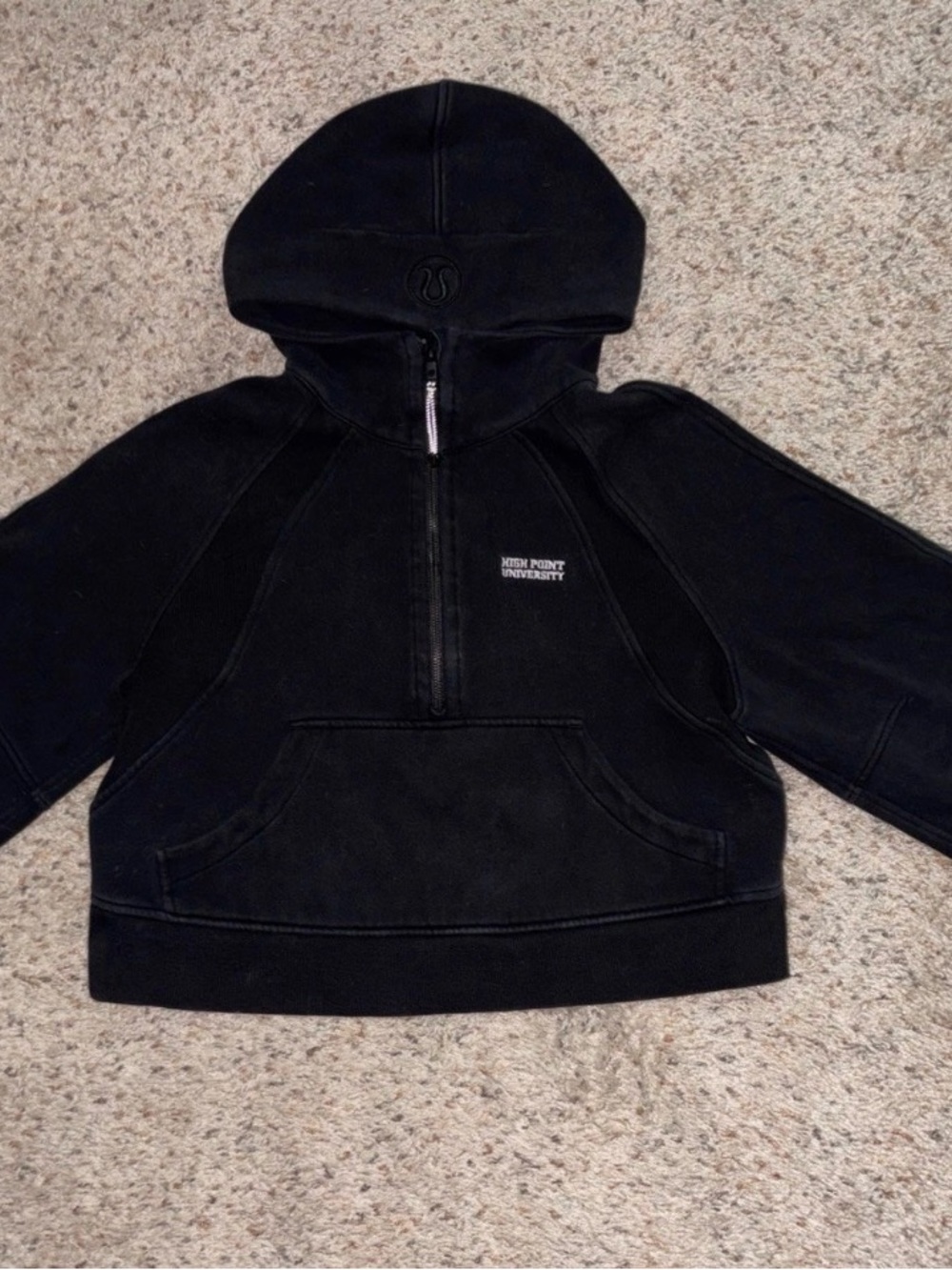 Lululemon Athletica Scuba 1/2 Zip Hoodie Black Size XS/S